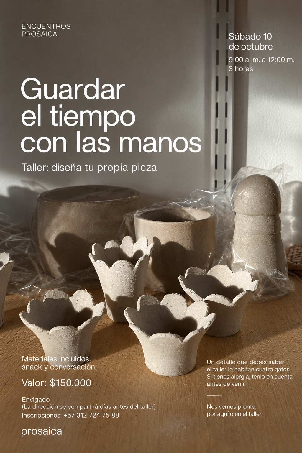 Encuentro cerámico · Sáb 10 oct